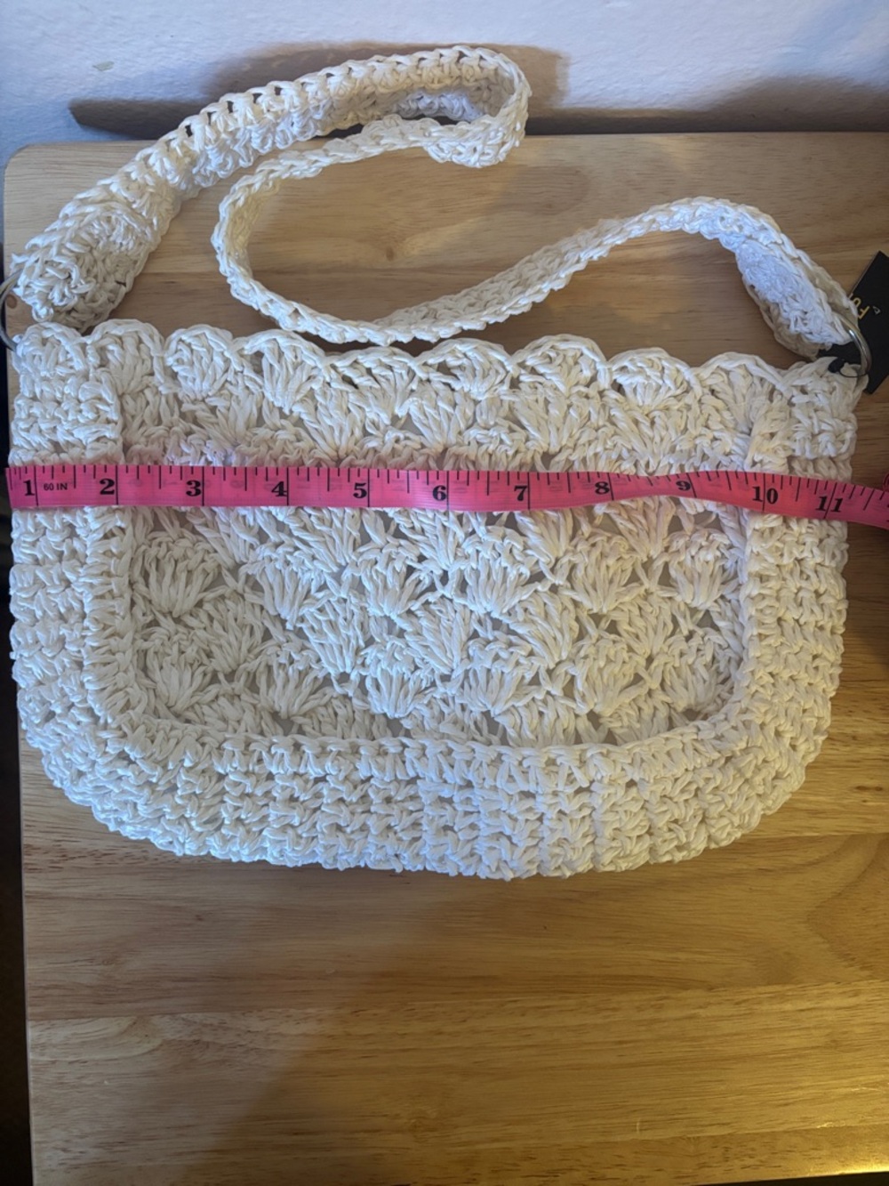 Forever 21 Woman’s Cute, White Crochet Purse, Satchel NWT - Picture 9 of 15